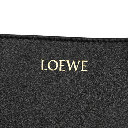 Loewe Shiny Calfskin Medium Puzzle Fold Tote Black 6 of 14