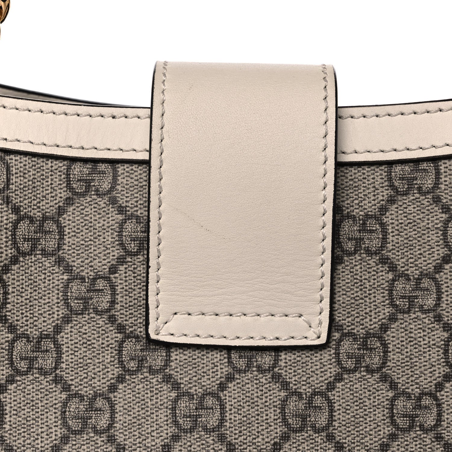 Gucci GG Supreme Monogram Medium Padlock Tote White 15 of 22