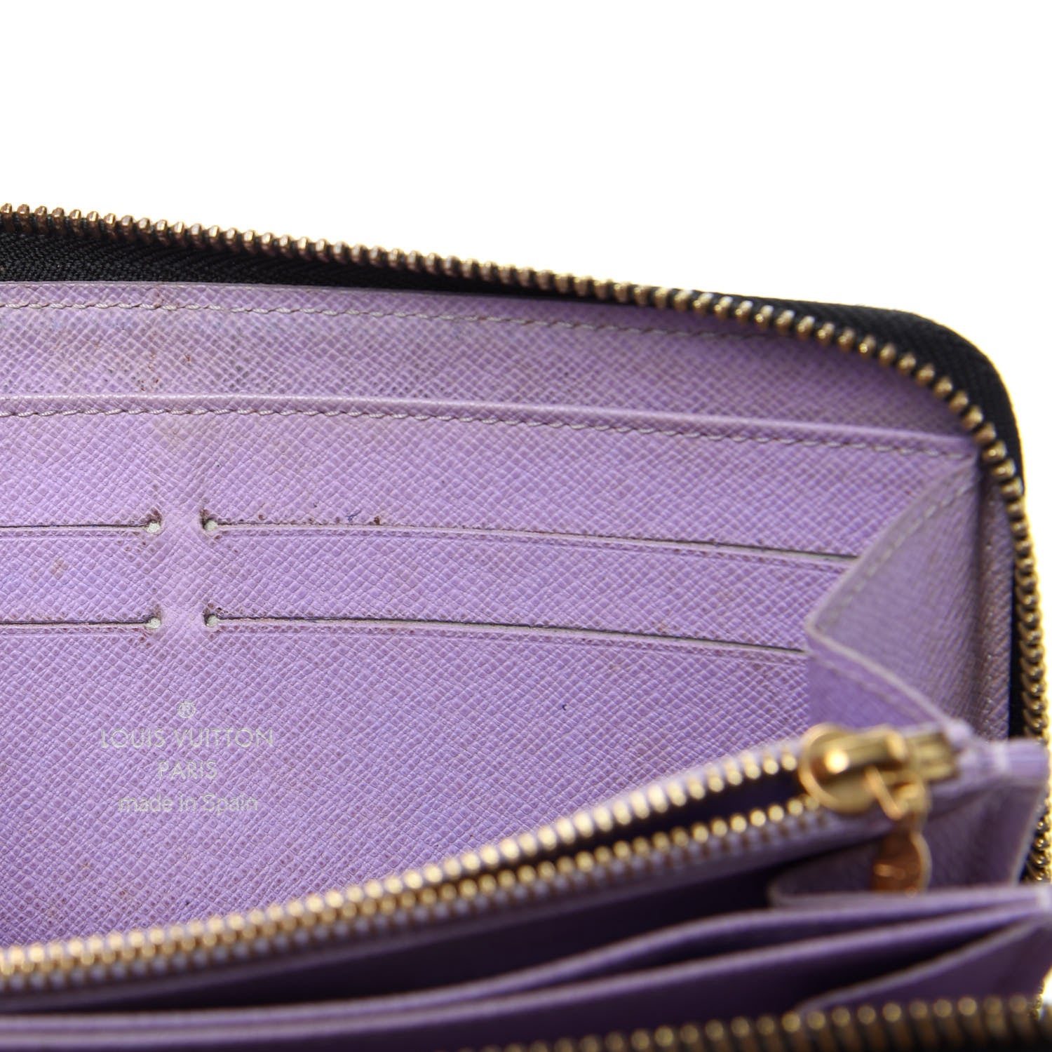 Louis Vuitton Monogram Multicolor Zippy Wallet Black Violet 8 of 11