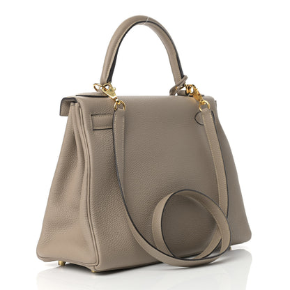 Hermes Togo Kelly Retourne 28 Gris Tourterelle 3 of 18
