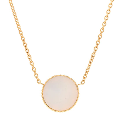 Christian Dior 18K Yellow Gold Diamond Mother of Pearl Rose Des Vents Necklace 4 of 6