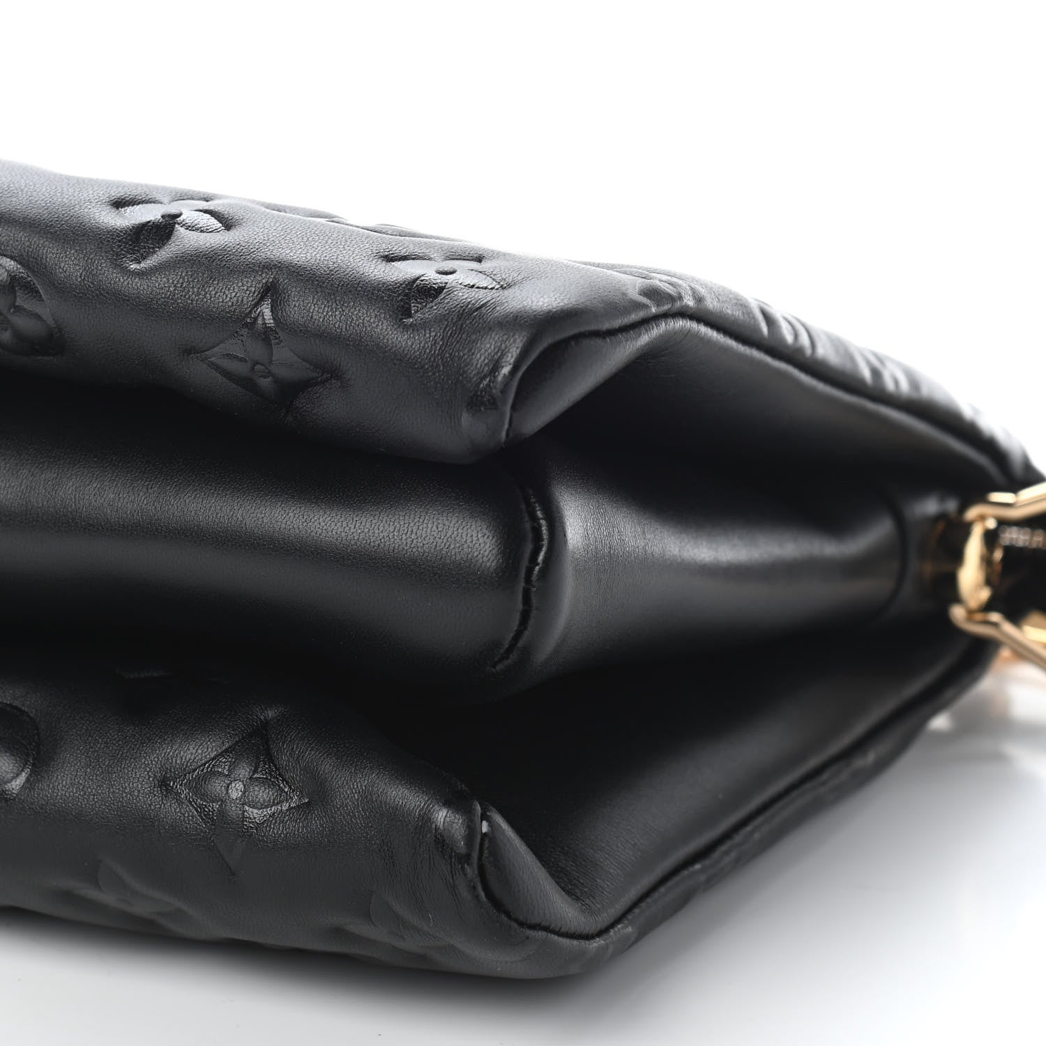 Louis Vuitton Lambskin Embossed Monogram Coussin PM Black 9 of 9