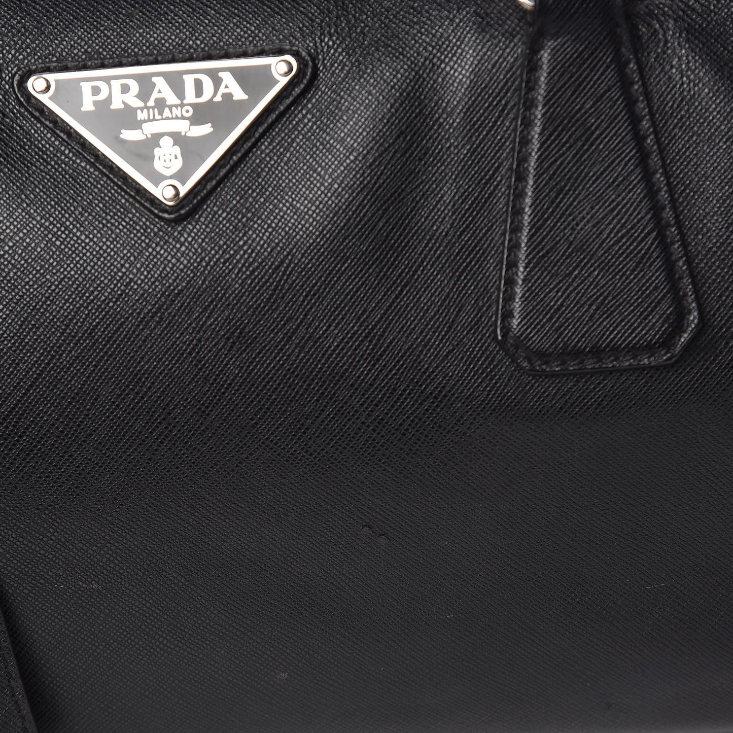 Saffiano Duffle Travel Bag Black