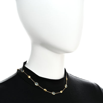 Marco Bicego 18K Yellow Gold Aquamarine Siviglia Necklace 2 of 5