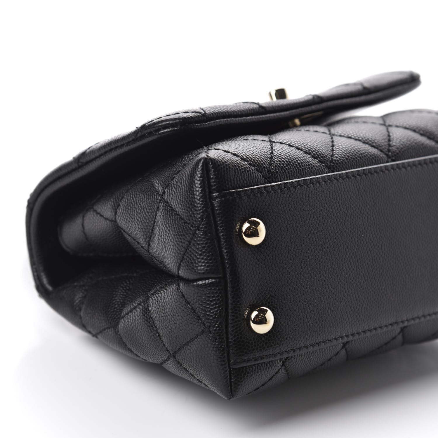 Chanel Caviar Quilted Extra Mini Coco Handle Flap Black 6 of 10
