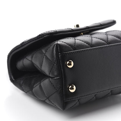 Chanel Caviar Quilted Extra Mini Coco Handle Flap Black 6 of 10
