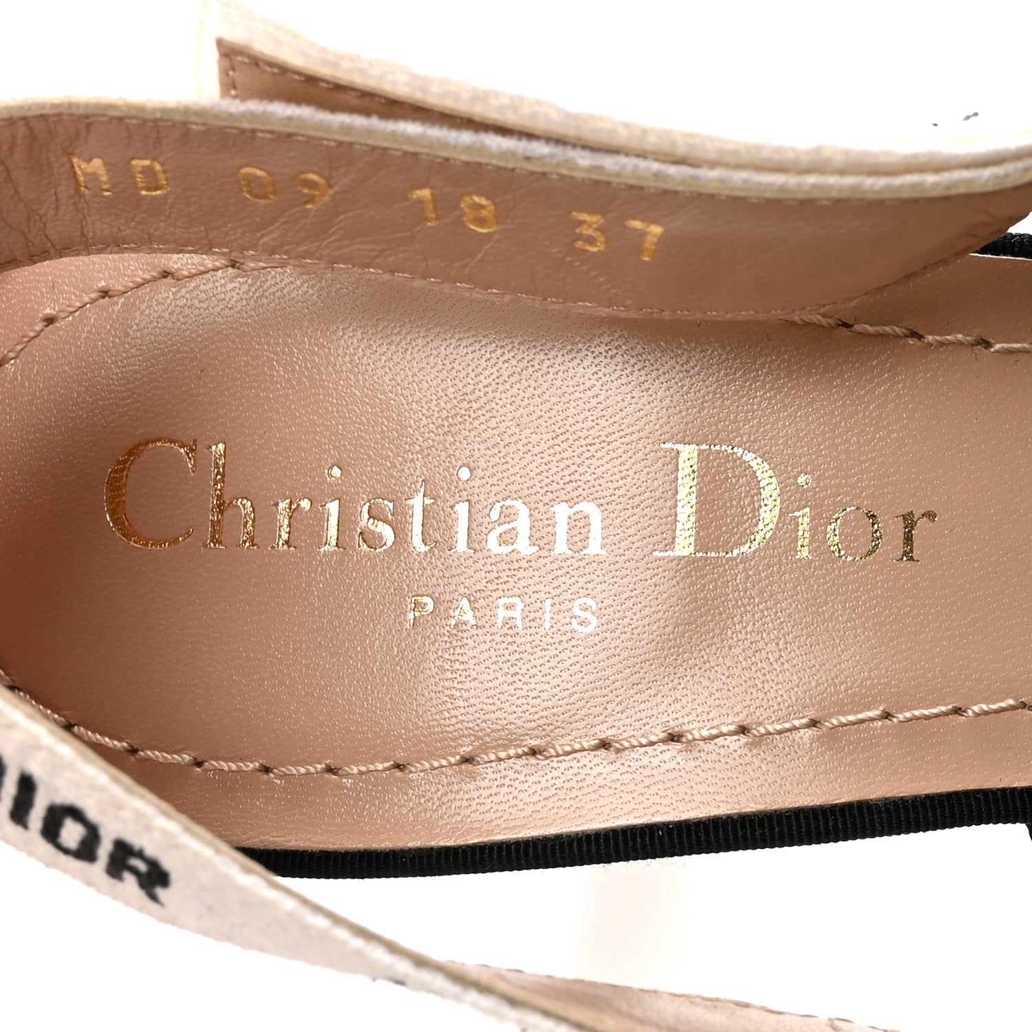 Christian Dior Mesh Ribbon Velvet Mini Dot J'Adior Slingback 65mm Pumps 37 Black Multicolor 8 of 10