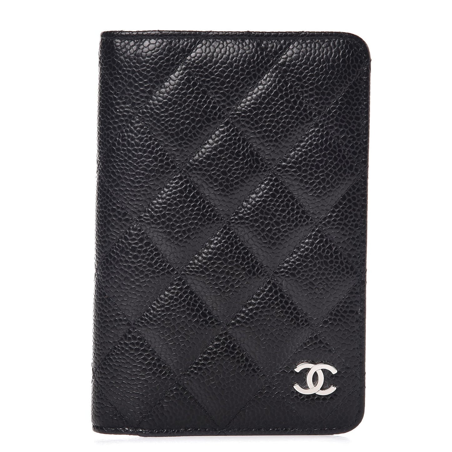 Caviar Quilted Agenda Cover Black