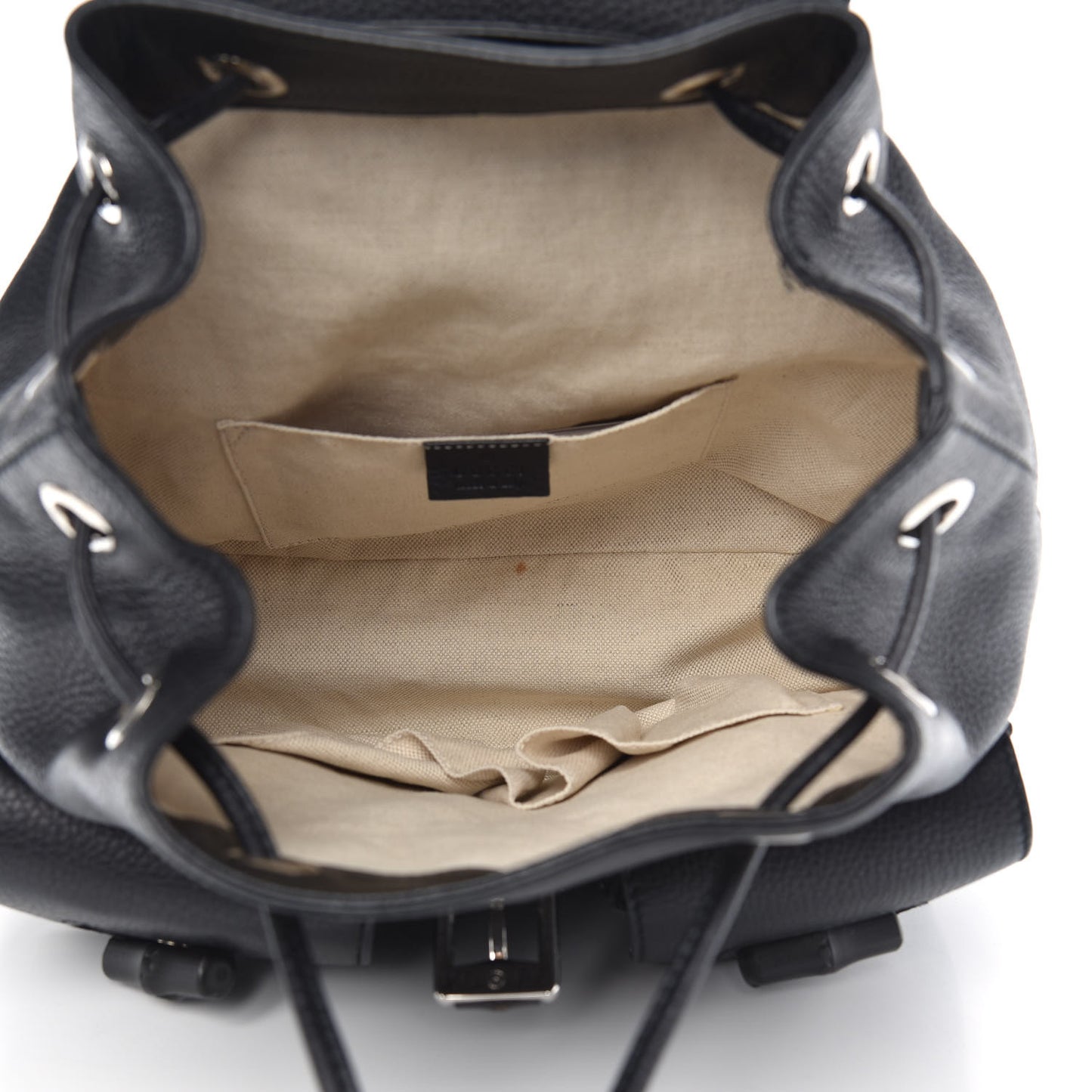 Cellarius Calfskin Medium Bamboo Backpack Black