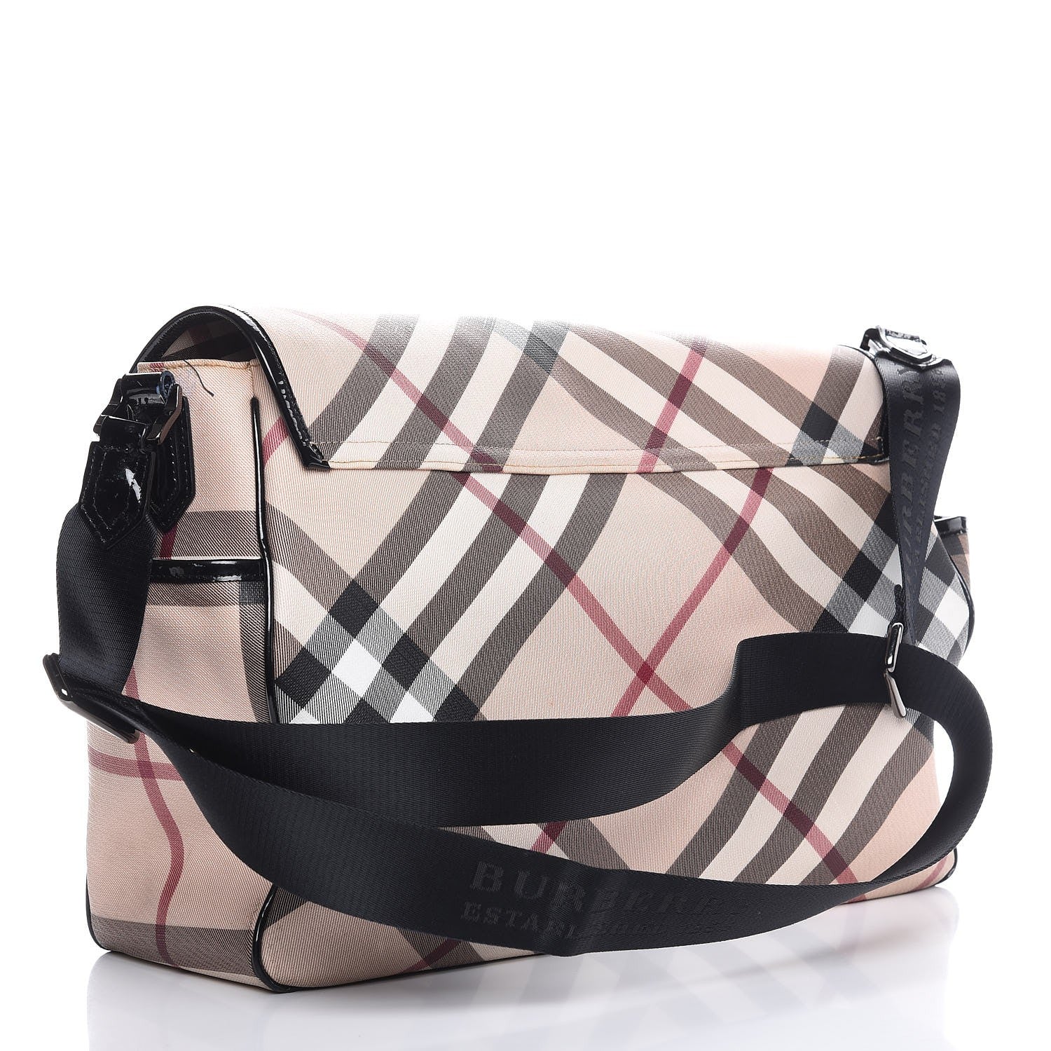 Burberry Nova Check Diaper Messenger Bag 3 of 8