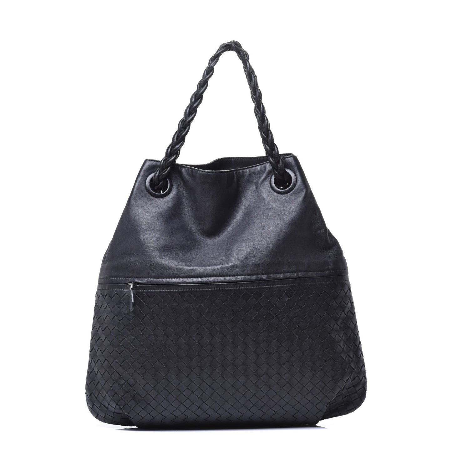 Nappa Intrecciato Julie Tote Black