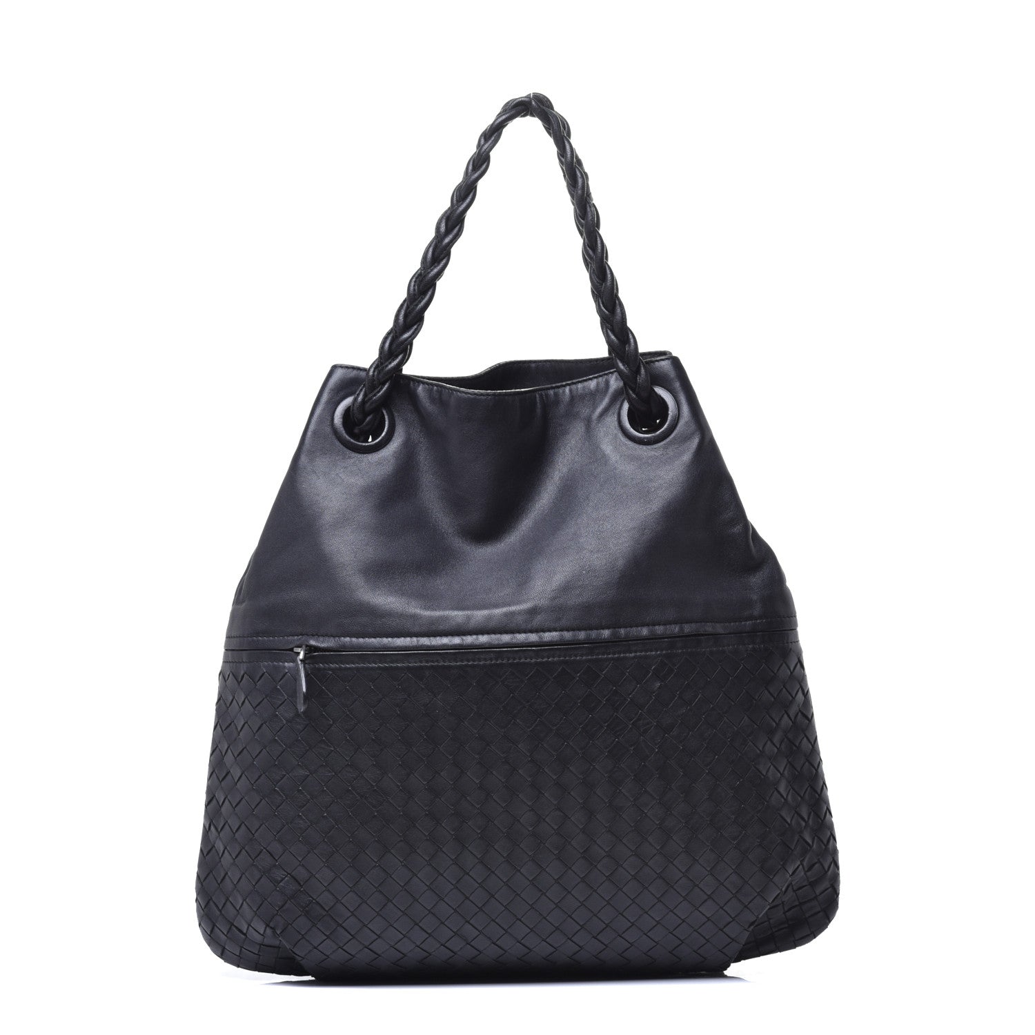 Bottega Veneta Nappa Intrecciato Julie Tote Black 1 of 8