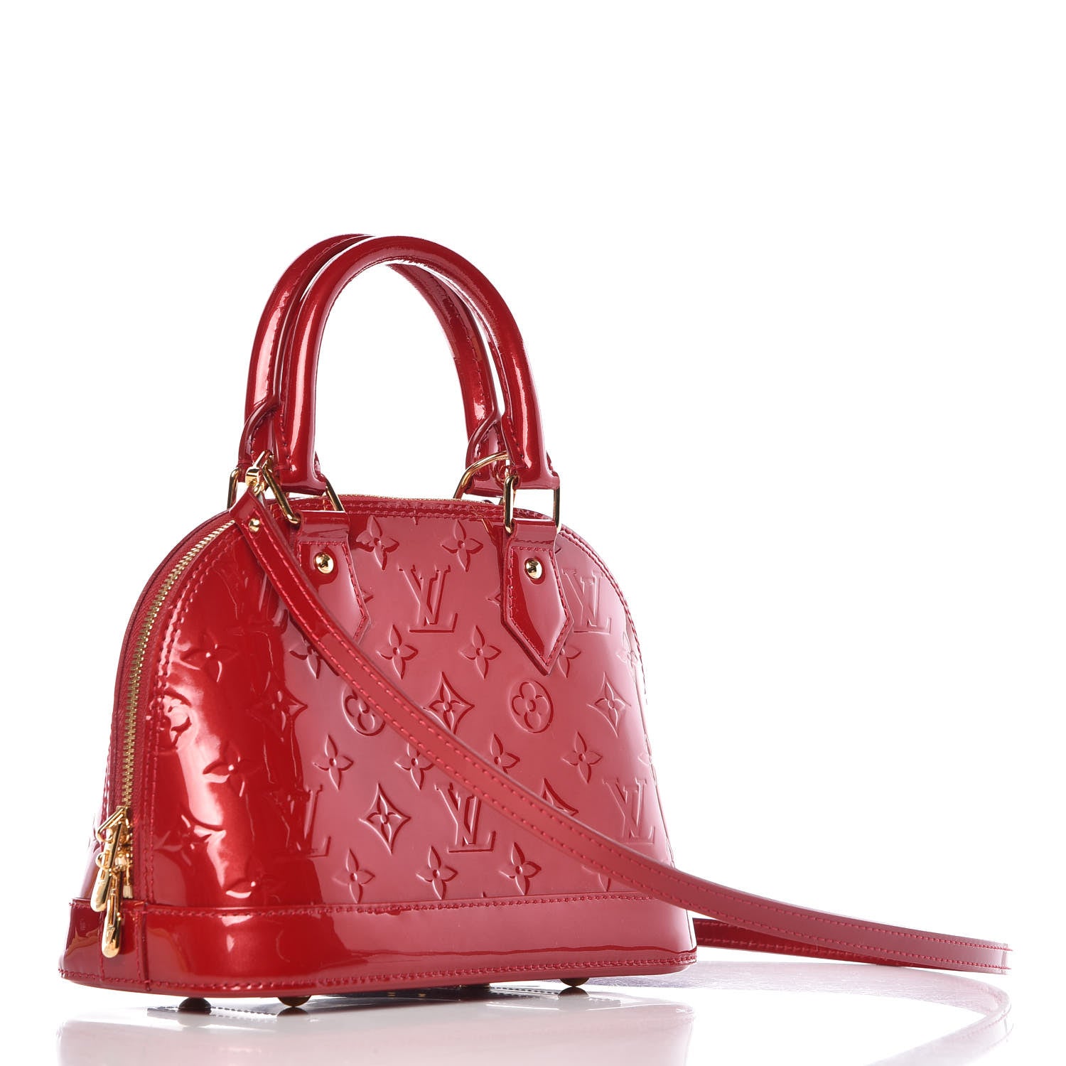Louis Vuitton Vernis Alma BB Pomme D'Amour 4 of 12