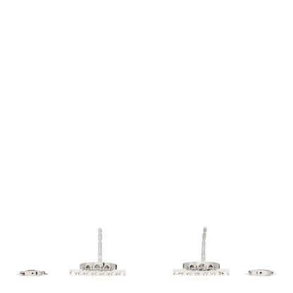 Hermes 18K White Gold Diamond Finesse Earrings 3 of 5