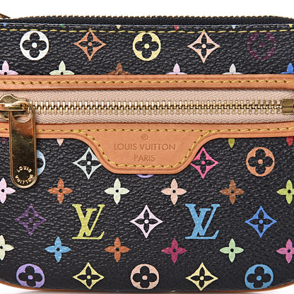 Louis Vuitton Monogram Multicolor Pochette Plate MM Black 6 of 6