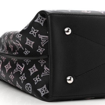 Louis Vuitton Mahina Carmel Hobo PM Black 8 of 9