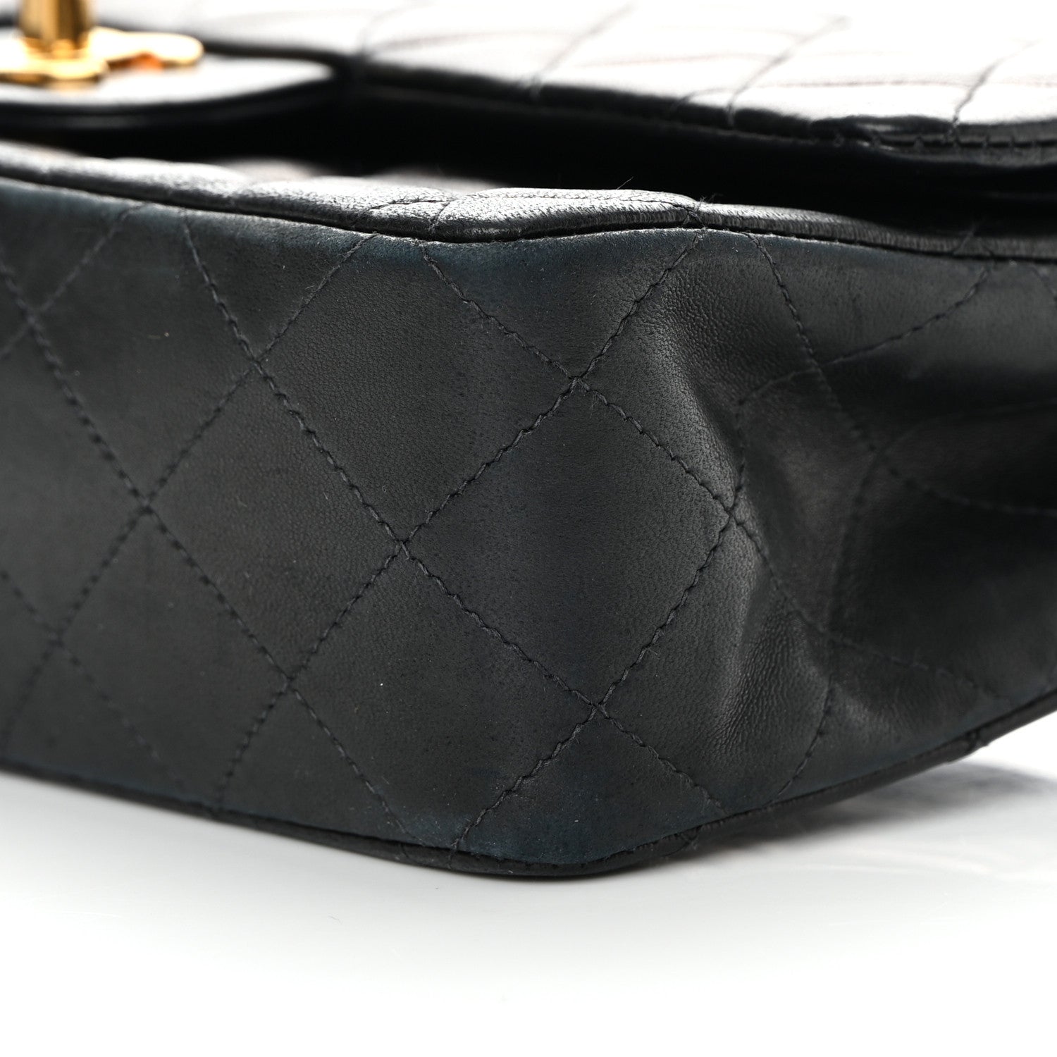 Chanel Lambskin Quilted Medium Double Flap Black 11 of 22