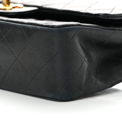 Chanel Lambskin Quilted Medium Double Flap Black 11 of 22