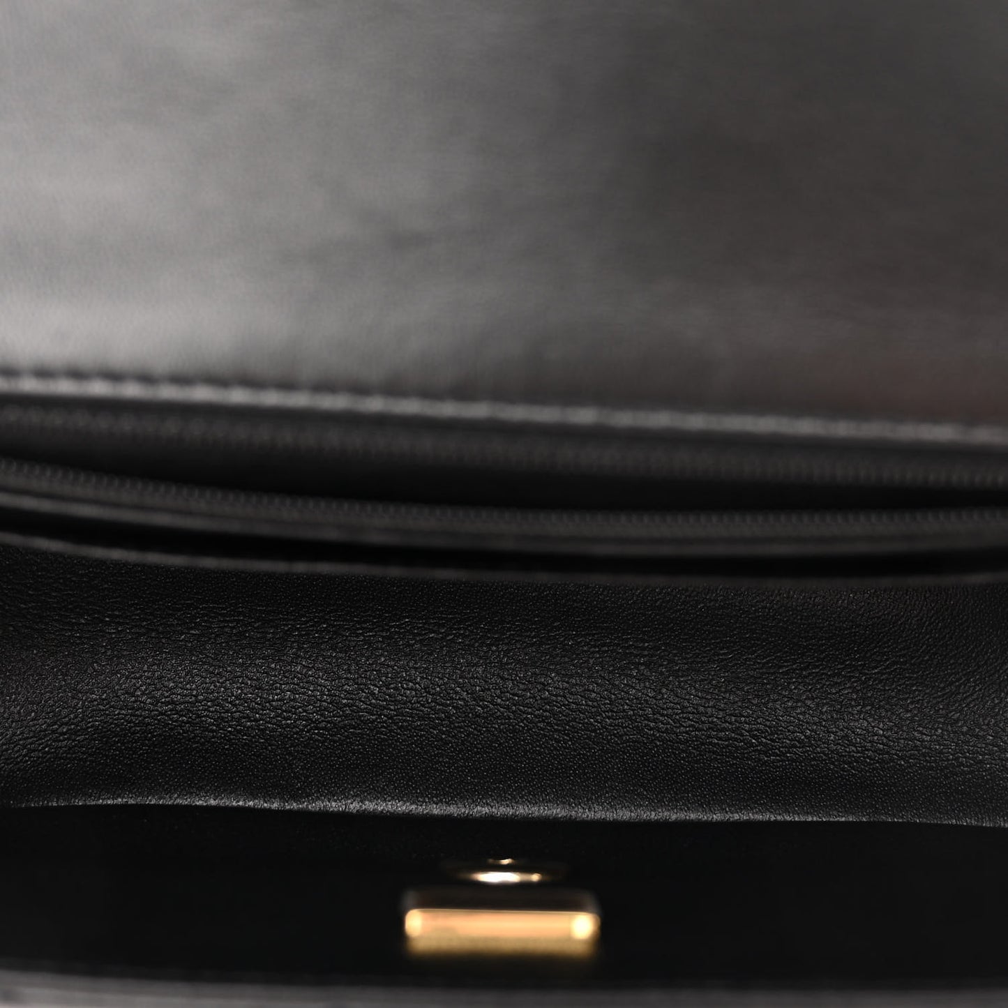 Lambskin Quilted Mini Rectangular Flap Black