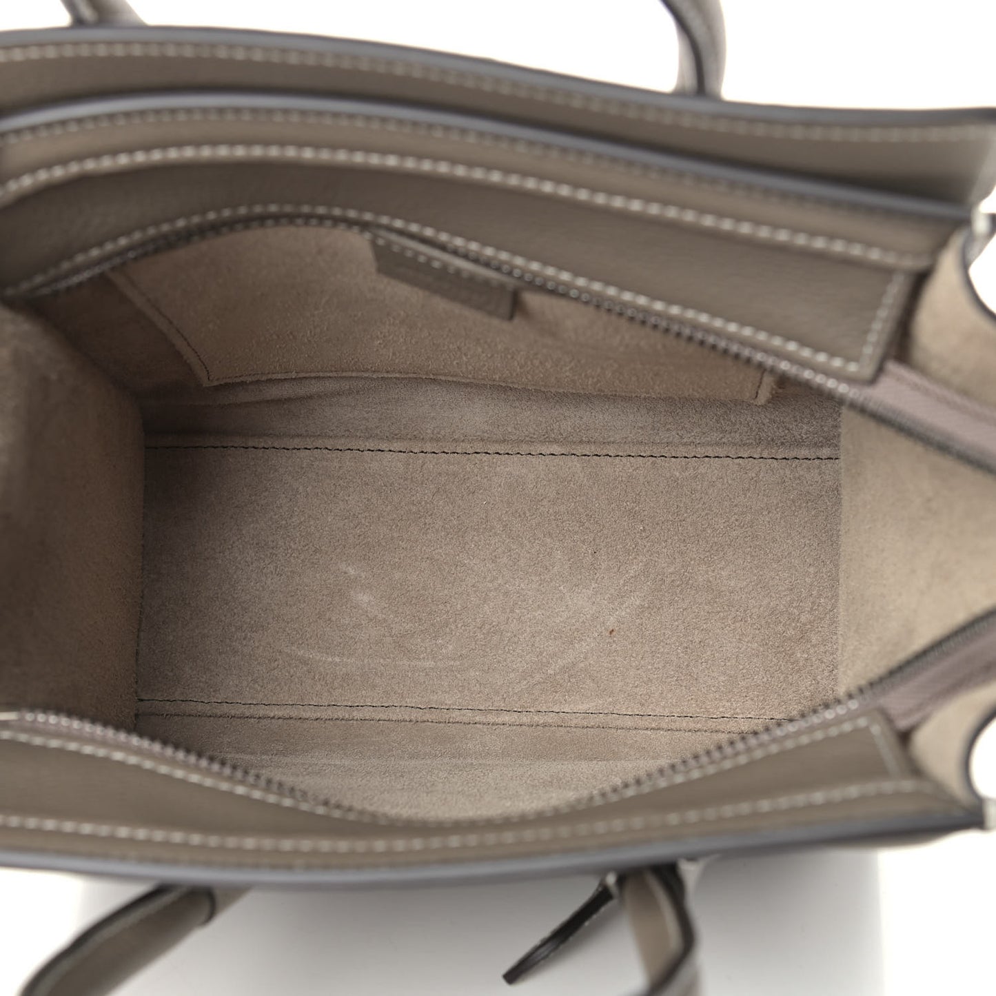 Drummed Calfskin Nano Luggage Souris