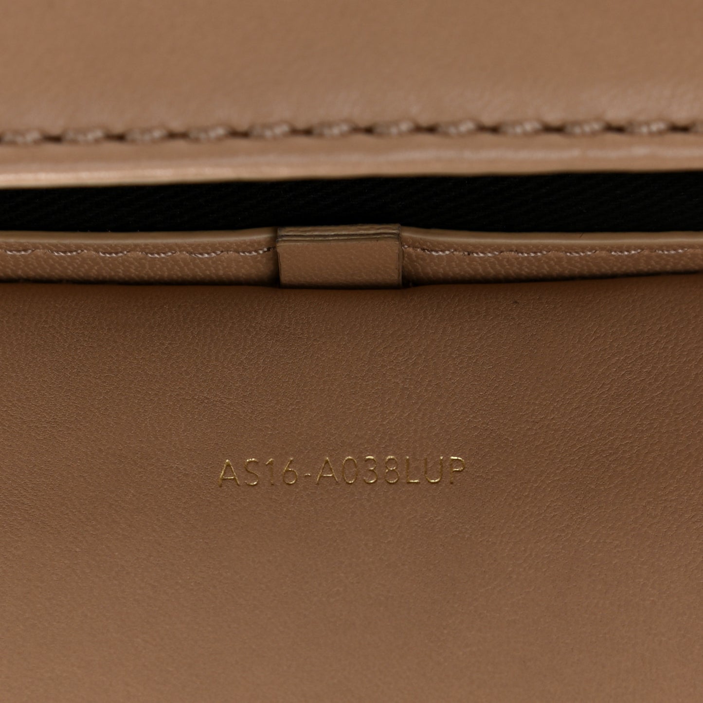 Calfskin Alix Soft Flap Clutch Fawn