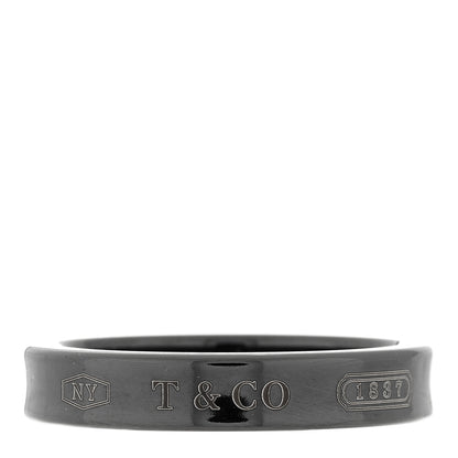 Tiffany Titanium 1837 Narrow Band Ring 54 7 1 of 4
