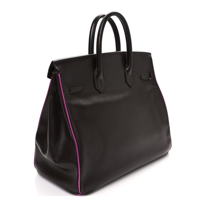 Hermes Box Bi-Color HAC Birkin 32 Ebene Cyclamen 2 of 14