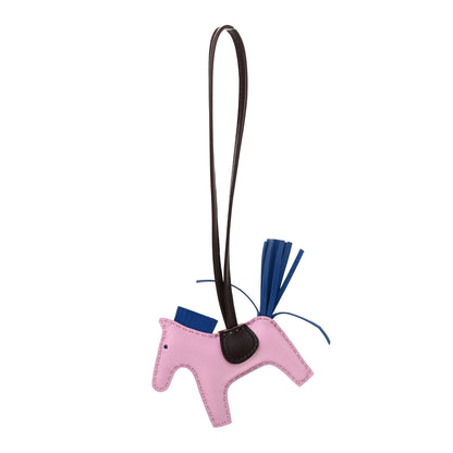Hermes Milo Lambskin Grigri Rodeo Horse Bag Charm PM Mauve Sylvestre Bleu France Rouge Sellier 1 of 3