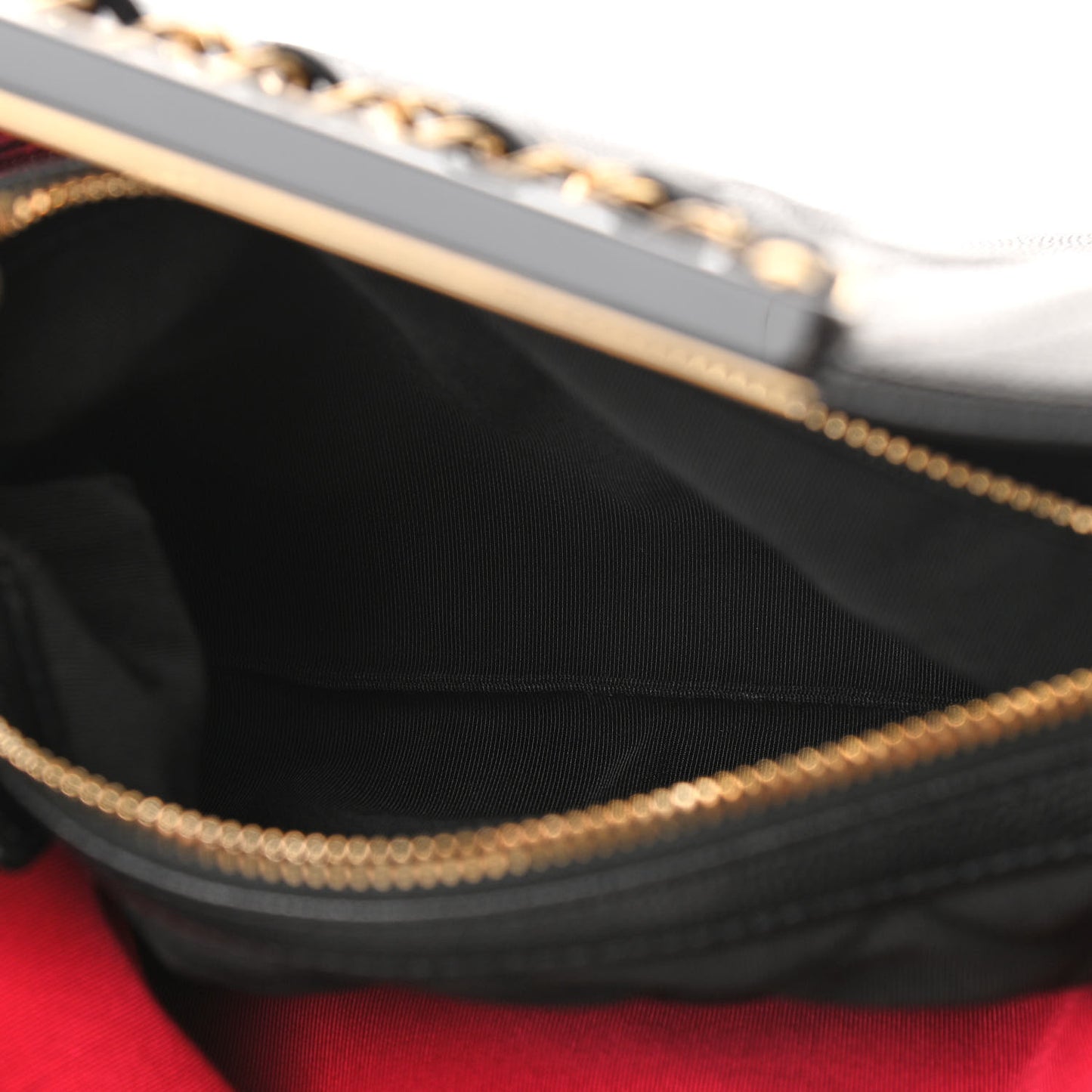 Caviar Quilted A Real Catch Shopping Bag Black