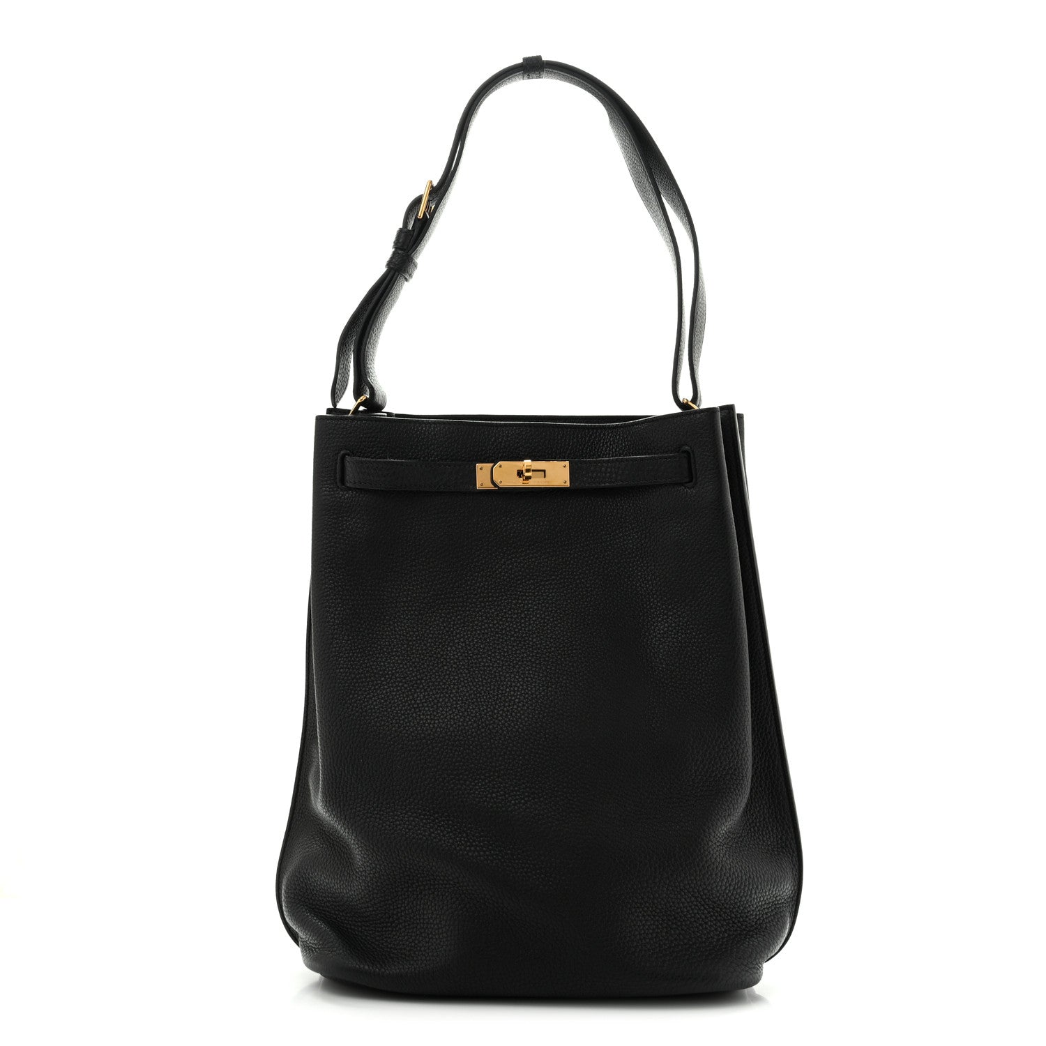 Hermes Taurillon Clemence So Kelly 26 Black 1 of 14
