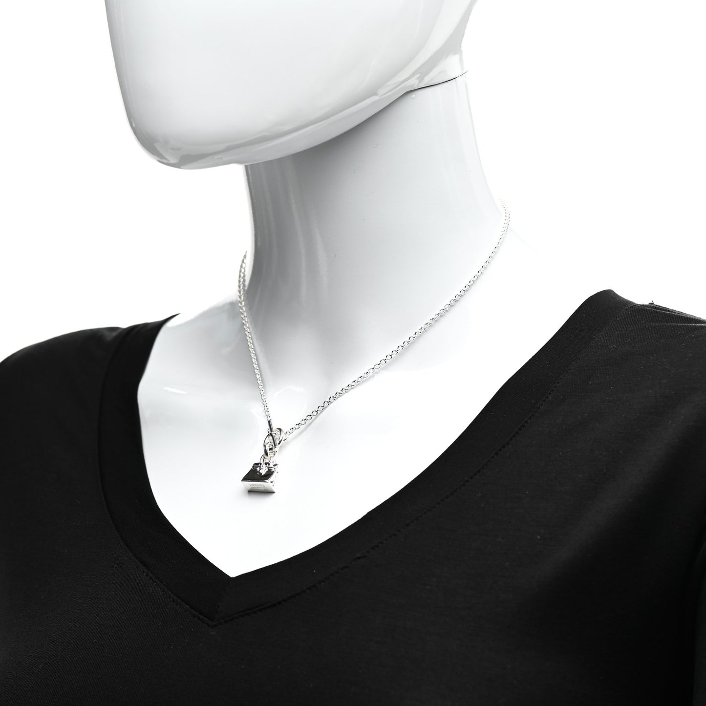 Sterling Silver Birkin Charm Pendant Necklace