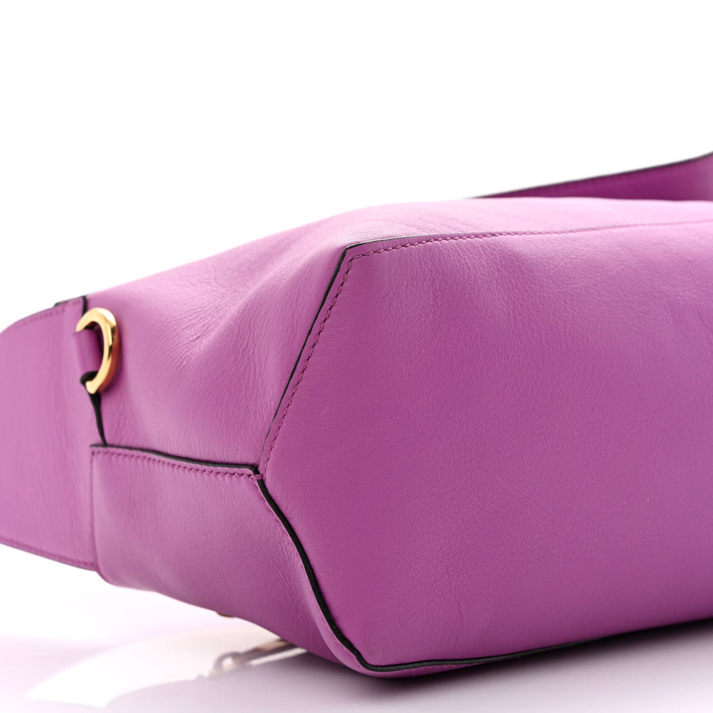 Calfskin Puzzle Hobo Bright Purple