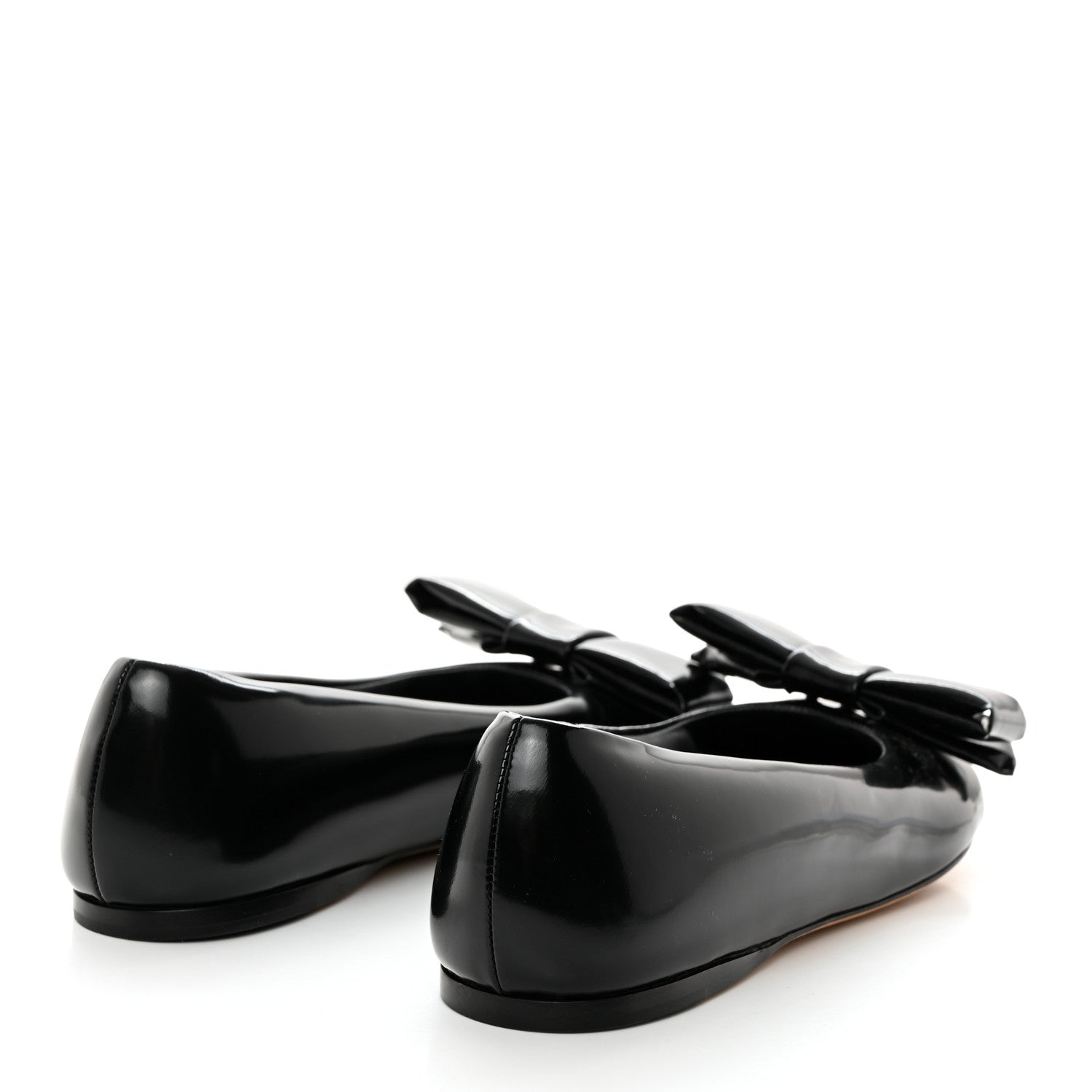 Loewe Puffy Lambskin Padded Bow Ballerina Flats 39 Black 4 of 8