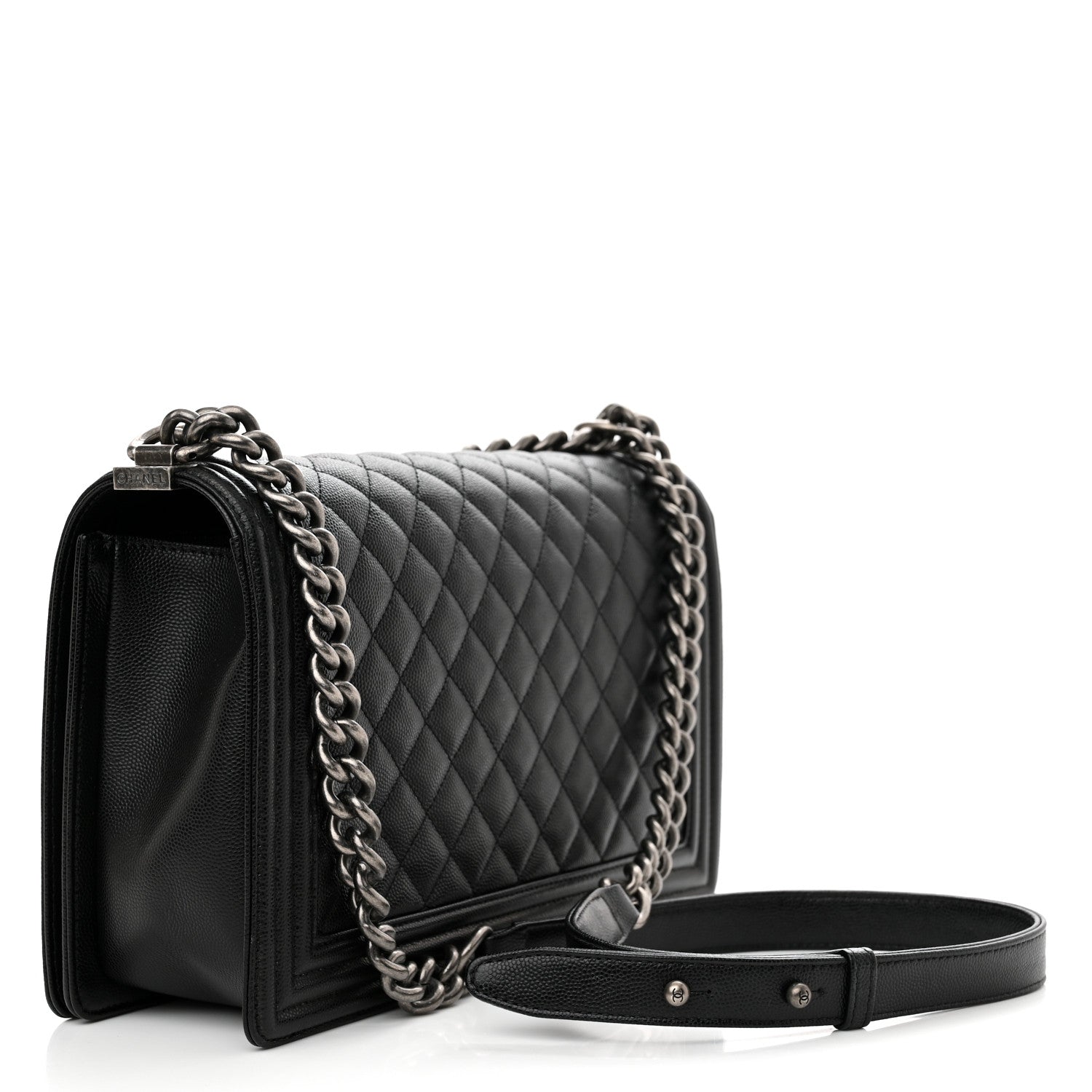 Chanel Caviar Quilted New Medium Boy Flap Black 3 of 10