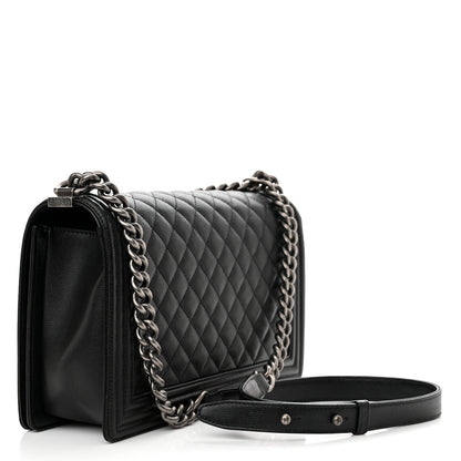 Chanel Caviar Quilted New Medium Boy Flap Black 3 of 10