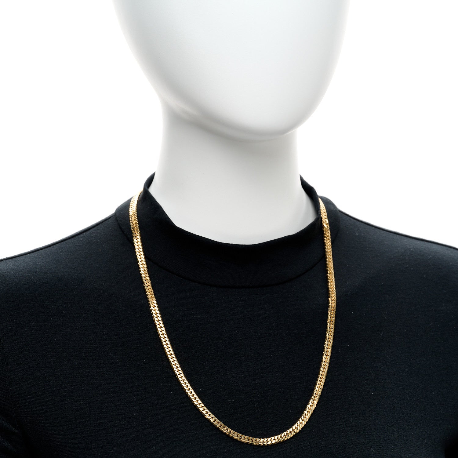 Parker & West by FASHIONPHILE 18K Yellow Gold Curb Chain Necklace 23.75" 2 of 6