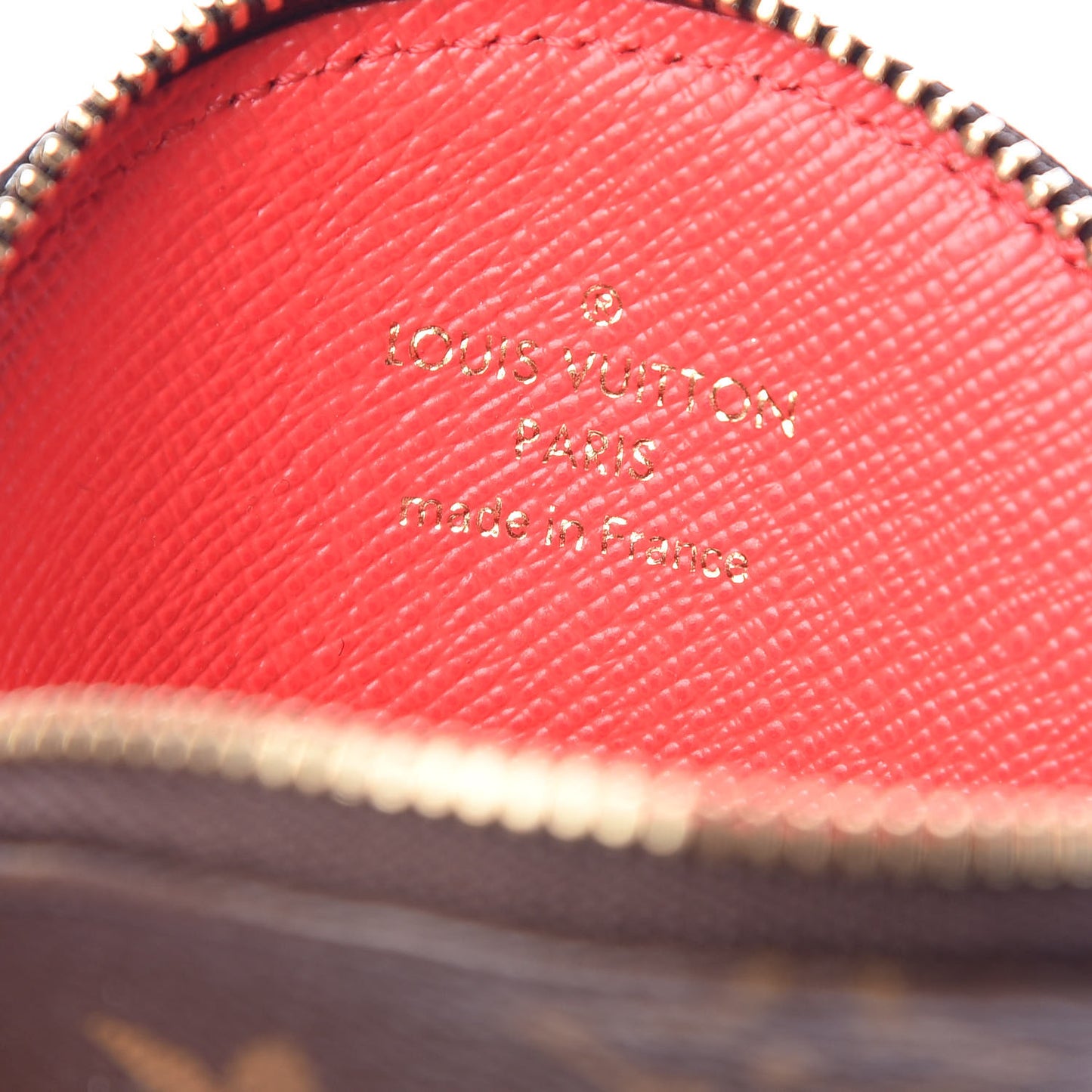 Monogram 2016 Christmas Animation Round Coin Purse Rouge