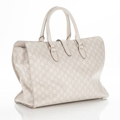 Gucci Guccissima Piston Tote Off White 3 of 9