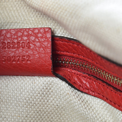 Gucci Pebbled Calfskin Large Soho Hobo Red 7 of 13