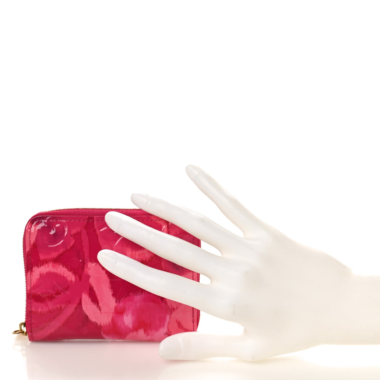 LOUIS VUITTON Vernis Ikat Zippy Coin Purse Rose Indien