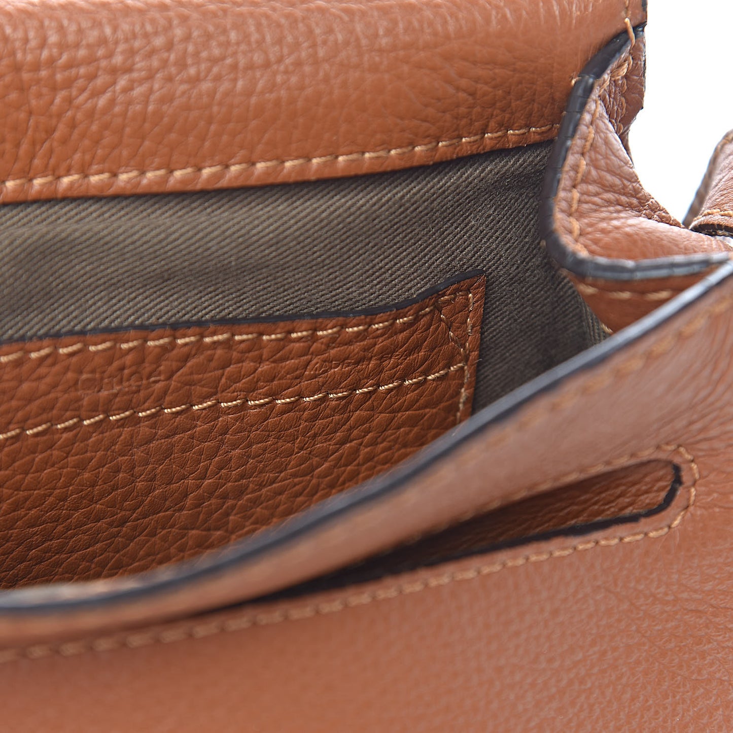 Calfskin Mini Marcie Round Crossbody Bag Tan