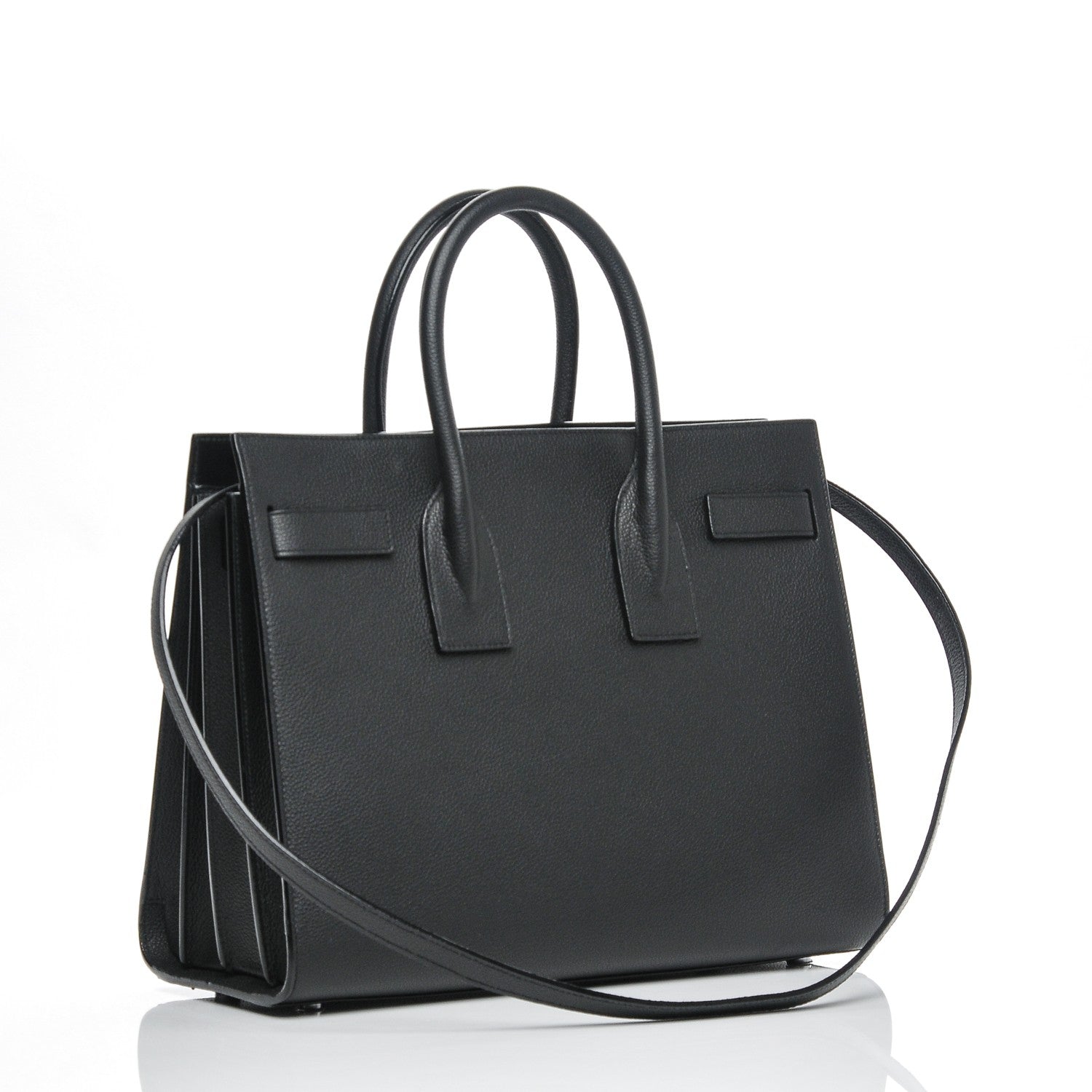 Saint Laurent Grained Calfskin Small Sac De Jour Black 3 of 7