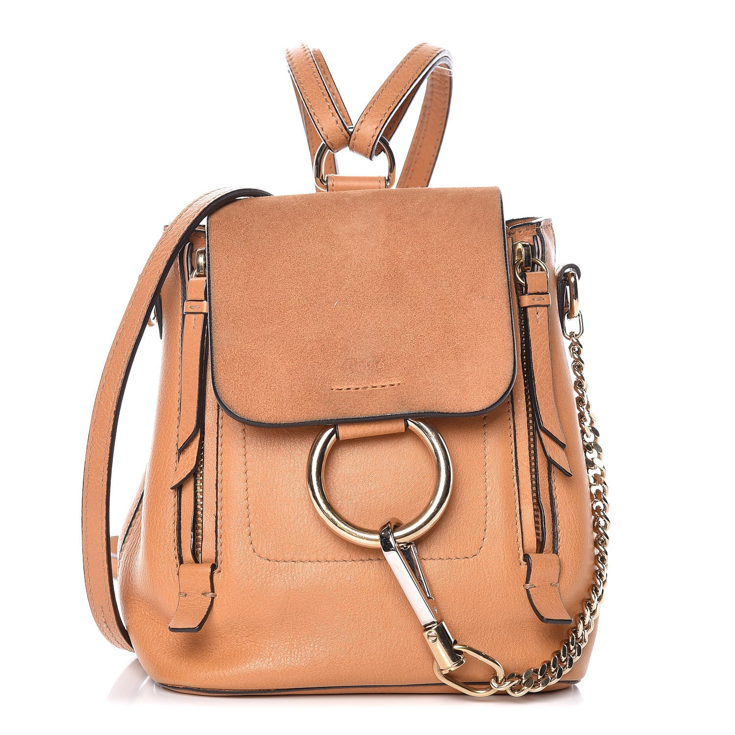 Chloe Suede Calfskin Mini Faye Backpack Blushy Pink 1 of 12