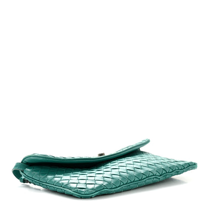 Bottega Veneta Nappa Intrecciato Flap Crossbody Mallard 4 of 12