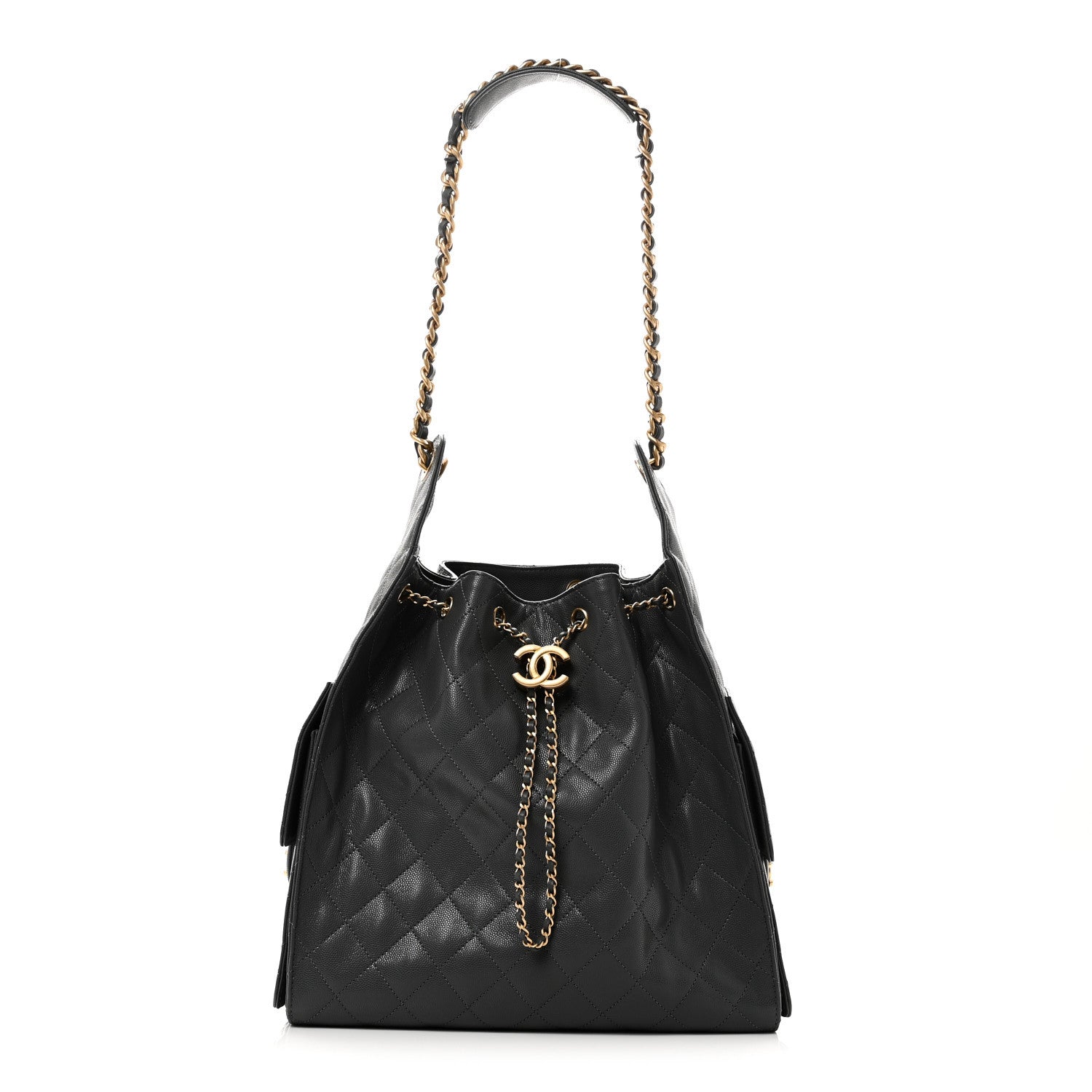 Chanel Caviar Quilted Medium Chanel 25 Handbag Dark Grey 1 of 12