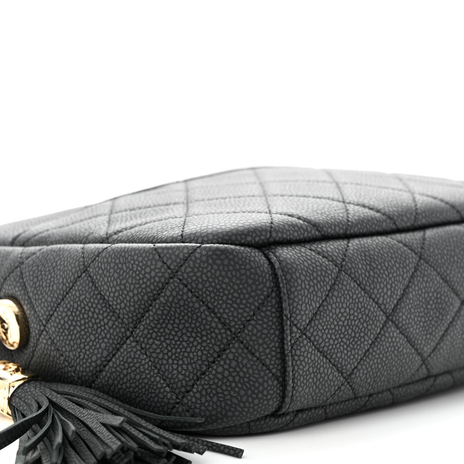 Chanel Iridescent Caviar Quilted Small Coco Tassel Camera Case Black 9 of 10