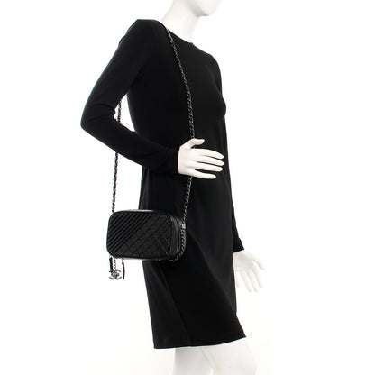 Chanel Lambskin Small Coco Boy Camera Case Black 2 of 8