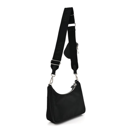 Prada Nylon Re-Edition 2005 Shoulder Bag Black 3 of 12
