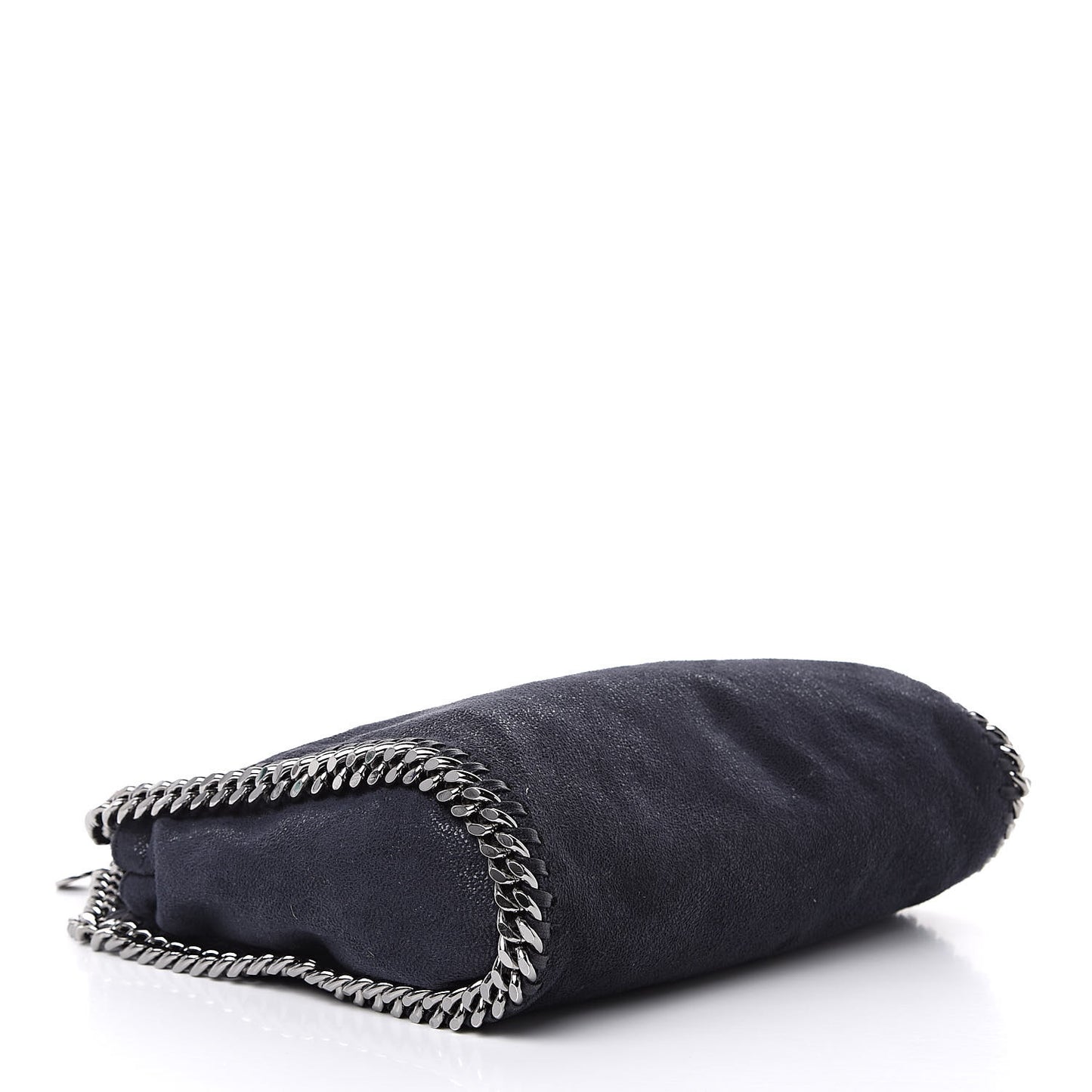 Shaggy Deer Mini Falabella Fold Over ToteNavy