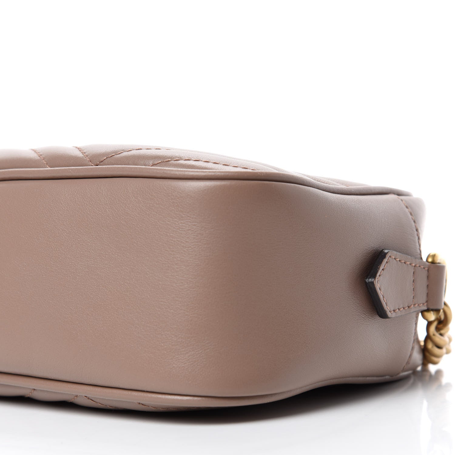 Gucci Calfskin Matelasse Small GG Marmont Chain Shoulder Bag Porcelain Rose 7 of 11